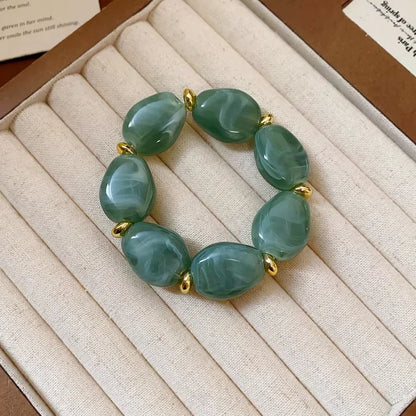 Vintage Acrylic Cuff Irregular Geometric Wide Bangles Bracelets