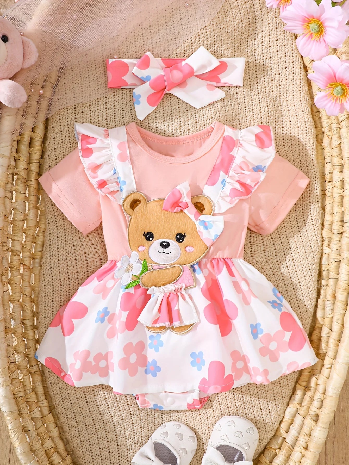 Two-Piece Set of Baby Girl Casual Dresses