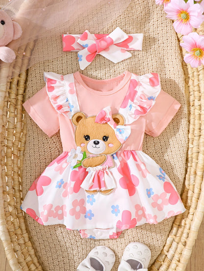 Two-Piece Set of Baby Girl Casual Dresses