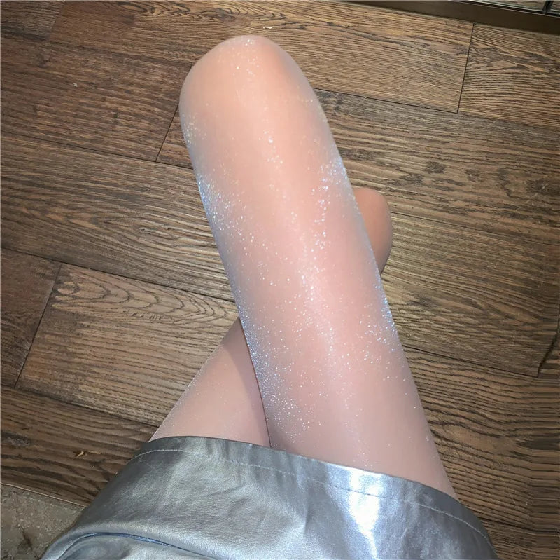 Sexy Polka Dot Silk Bow/Heart Thin Nylon Socks