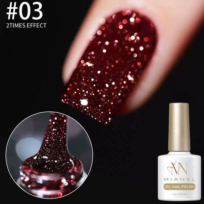 Gel Nail Polish Adhesive Burst Flash Broken Diamond Halloween Nails Art Kit