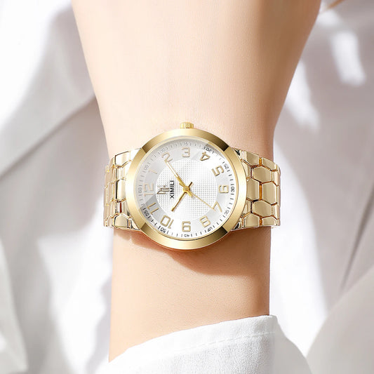 Elegant Arabic Dial Bracelet Strap Ladies Quartz Wristwatches