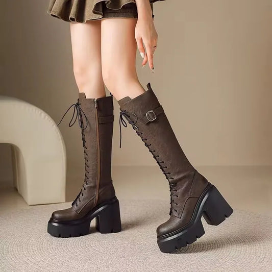 Super High Heel Skinny Thigh Boots
