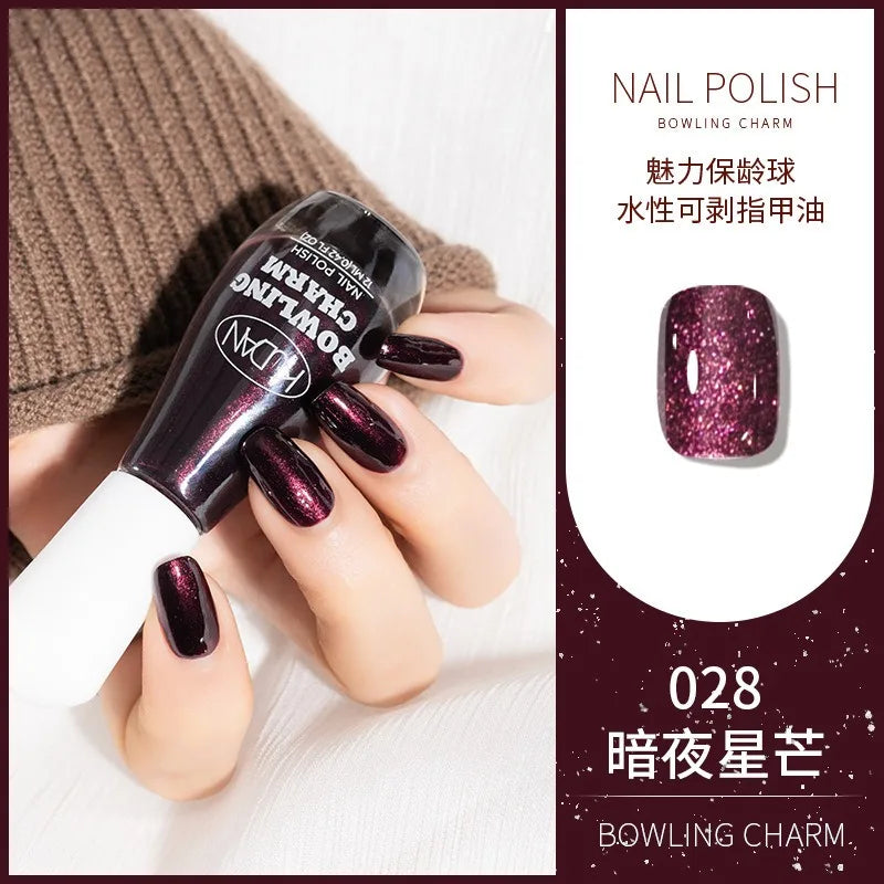 40 Colors Nail Polish Water-based Quick Drying Tearable Nail Art