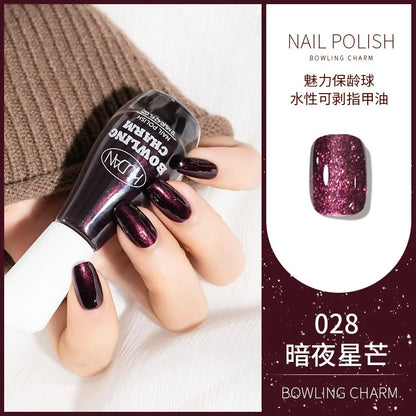 40 Colors Nail Polish Water-based Quick Drying Tearable Nail Art