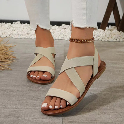 Flat Roman non-slip rubber sandals