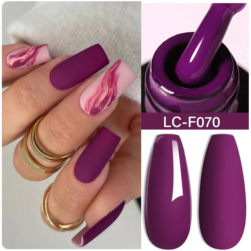 Coffee Brown Color Gel Nail Polish