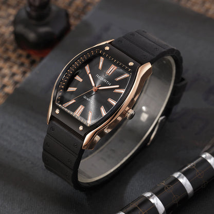 Casual Silicone Strap Quartz Watch