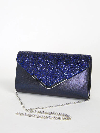 Prom Sequin Clutch Purse chain Shoulder Cross Body Bag
