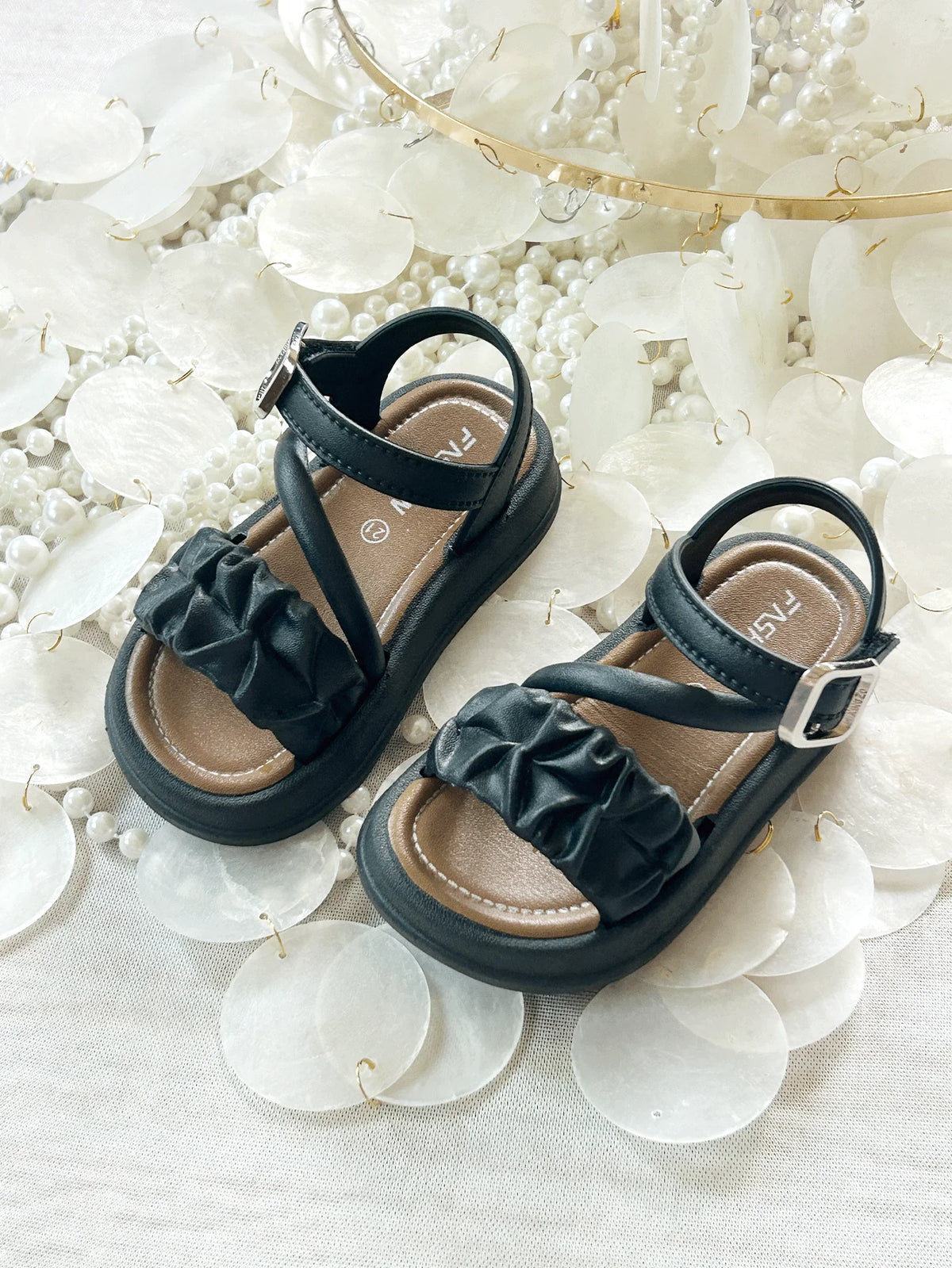 Breathable bow decoration suitable for indoor anti-slip, cartoon Sandals