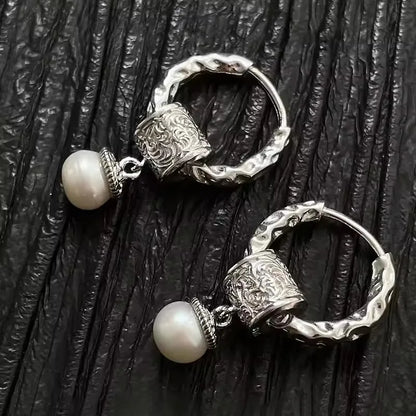 925 Sterling Silver Vintage Tassel Ball Earrings