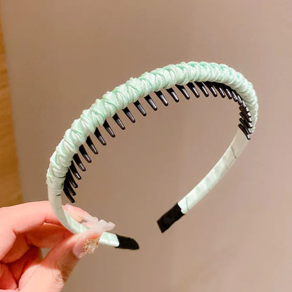 Cute Candy Colors Wrap Cloth Teeth Hairbands  Accessories