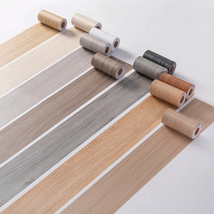 1 Roll Thickened Imitation Wood Grain Skirting