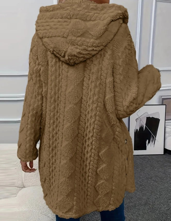 Chaqueta informal de manga larga con estampado de rombos