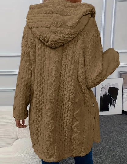 Chaqueta informal de manga larga con estampado de rombos