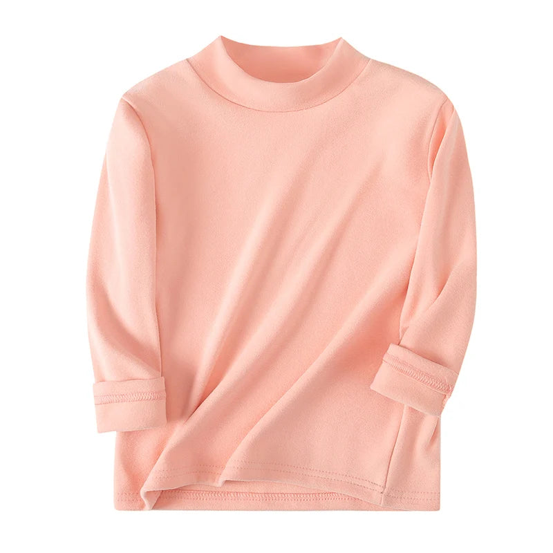 1/2/3piece Autumn And Winter Thick Base Shirt Warm Mid Neck Hoodie