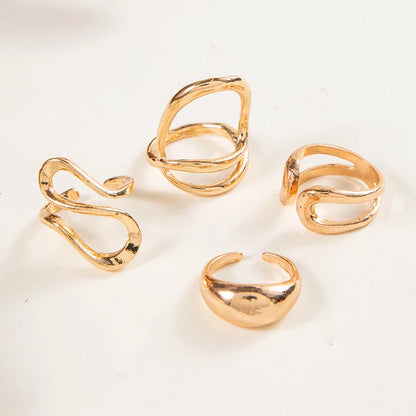 DANA Circle Geometry Opening Joint Rings Set
