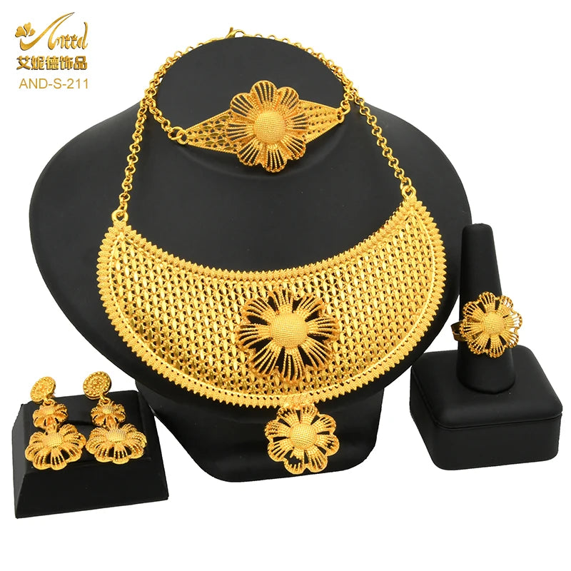 African Jewelry Big Necklace Jewelry Set
