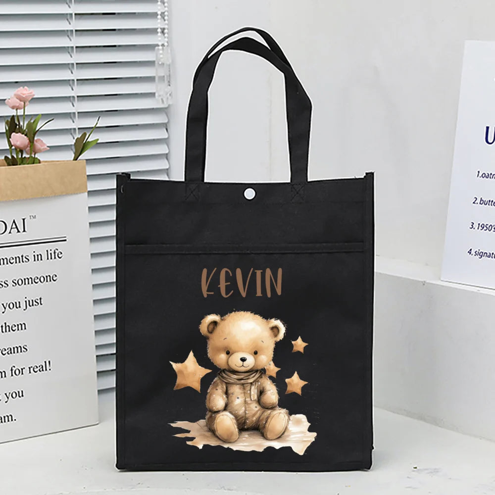 Kids Library Tote Bags Homeschool Cute Custom for Kids