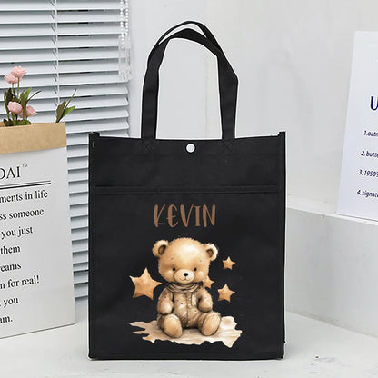 Kids Library Tote Bags Homeschool Cute Custom for Kids