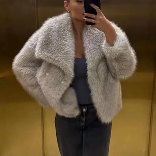 Faux Fur Coat Fluffy Jacket