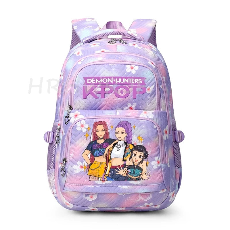K-pop Demon Hunters Backpack Girls Boys Youth School Bags