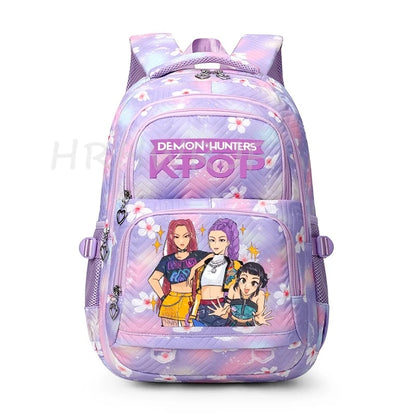 K-pop Demon Hunters Backpack Girls Boys Youth School Bags