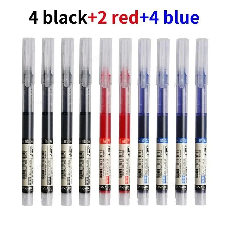 10 Pcs Color Gel pens Quick Drying Large Capacity Marking Drawing
