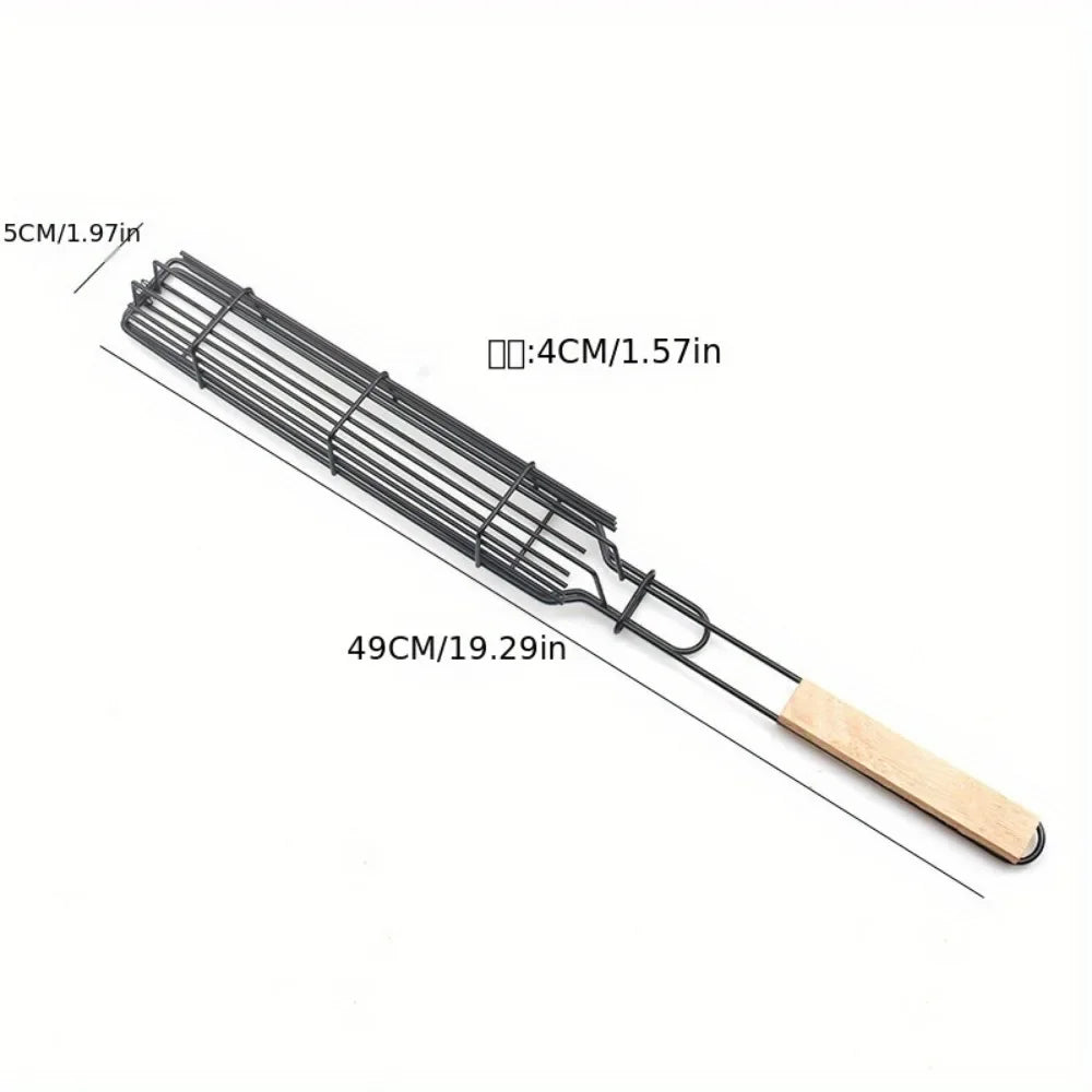 1pcs Portable Nonstick BBQ Grilling Basket Picnics Grill Tools