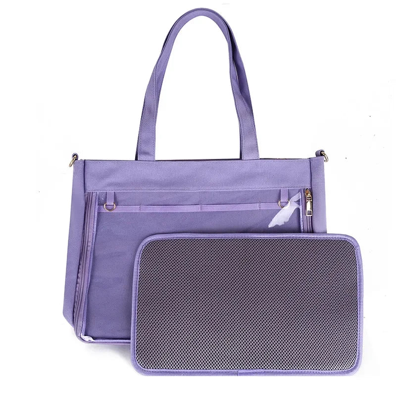 Big Ita Black with Insert Japanese Cute Straps Transparent Shoulder Bag