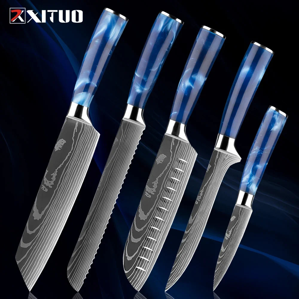 Stainless Steel Chef Knife Kitchen Knife Set