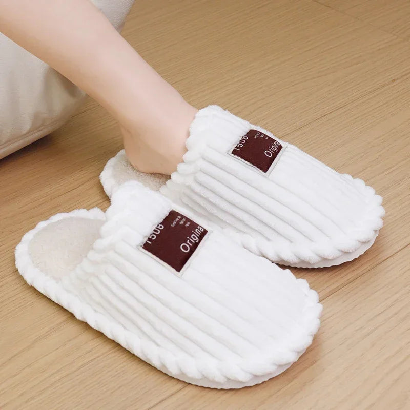 Warm Corduroy Comfort Cotton Slippers