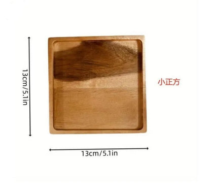 Japanese solid wood fruit plate
