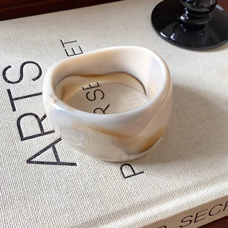 Geometric Irregular Chunky Wide Bracelet