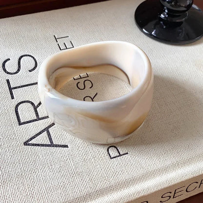 Geometric Irregular Chunky Wide Bracelet