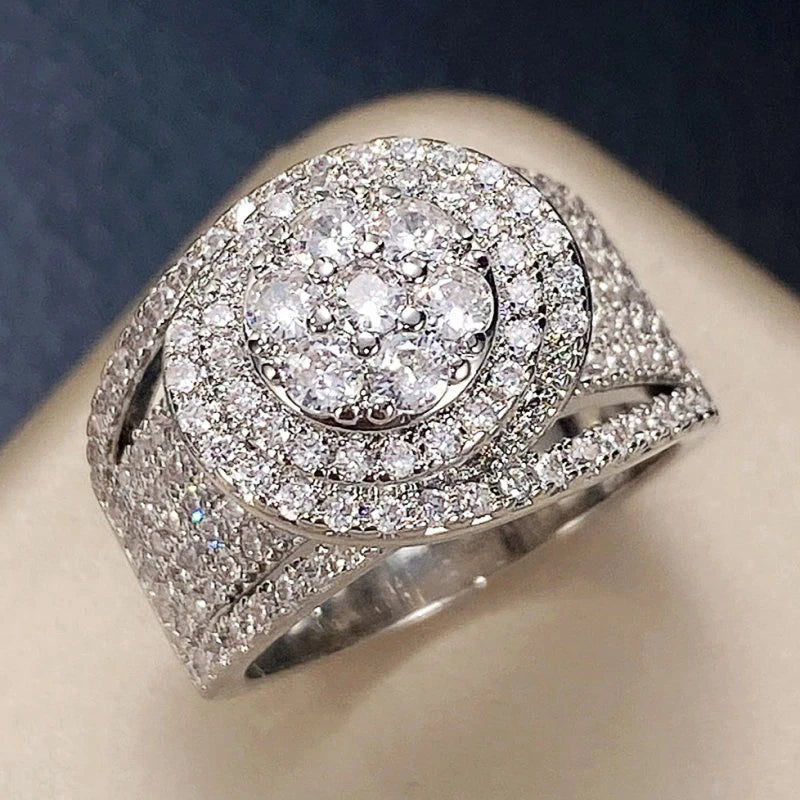 Gorgeous Sparkling Cubic Zirconia Rings