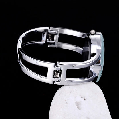 ساعة كريستال من الفولاذ المقاوم للصدأ