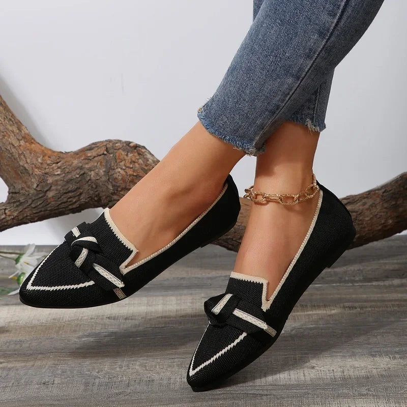 Loafers Ballet Flats Pointed Toe Barefoot Butterfly Shoes