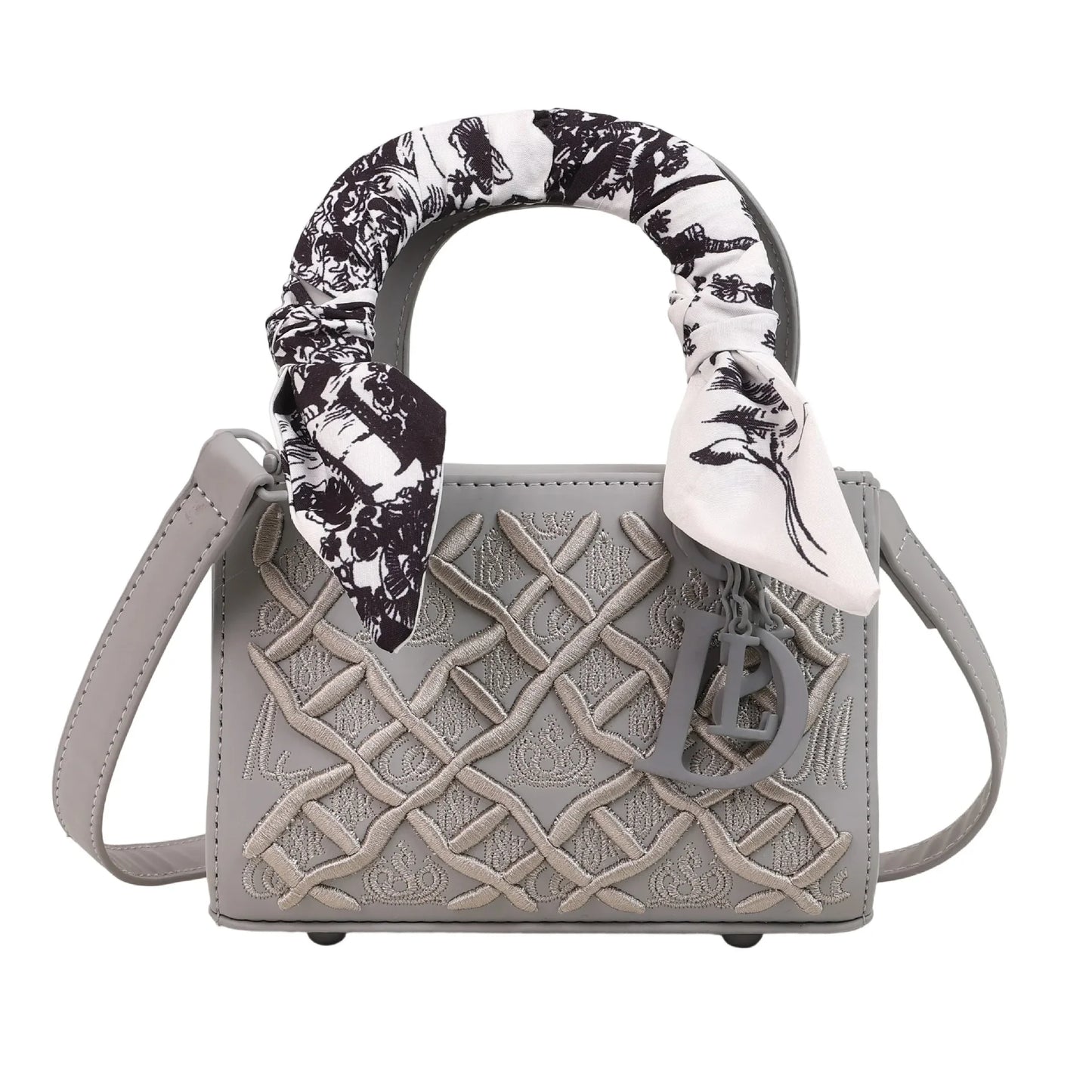 Silk scarf small square bag