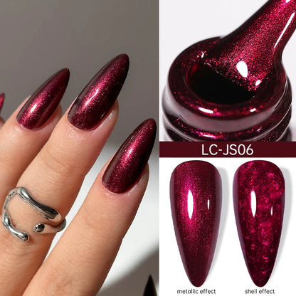 7ml Gold Sparkling Glitter Gel Nail Polish UV Gel Soak off UV LED Nail Gel Varnish
