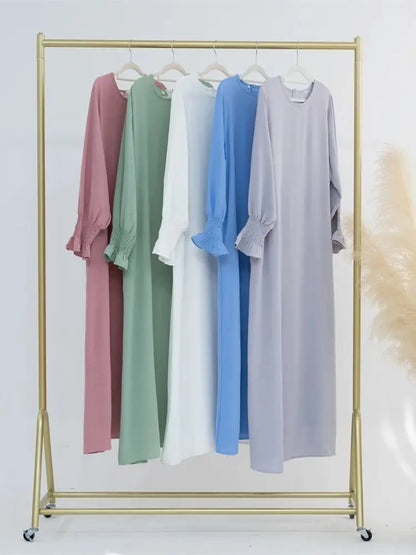 Jersey Solid Modest Under Abaya Islamic Robe