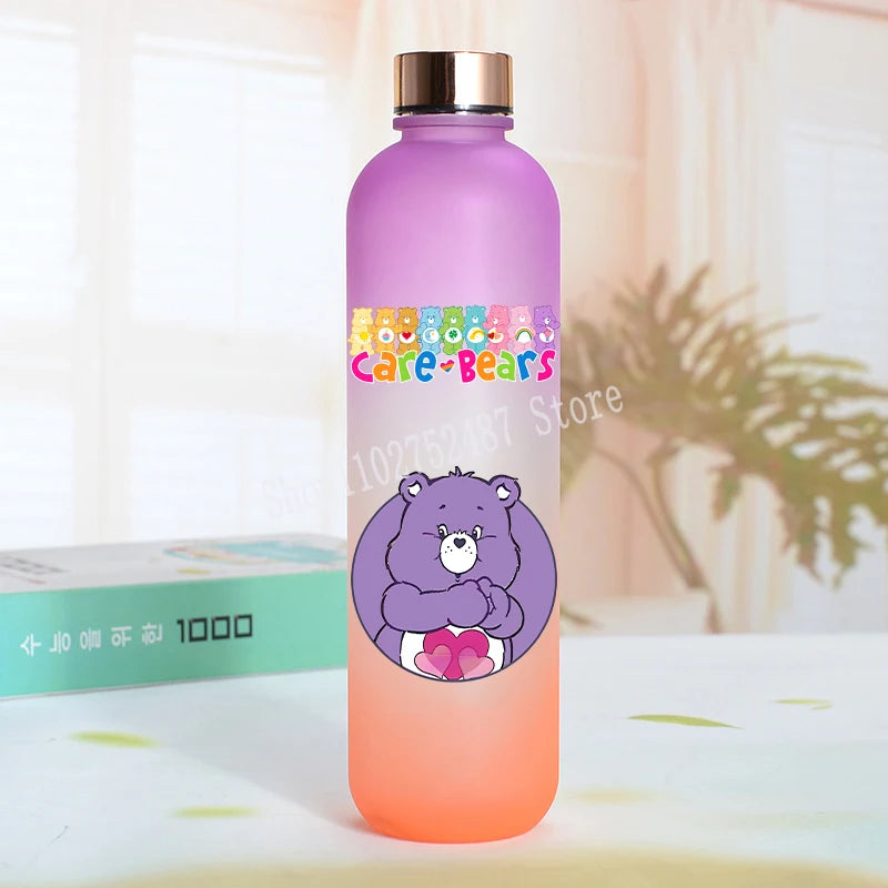 Cute Care Bears Water Bottle Outdoor Sports Kawaii Cup