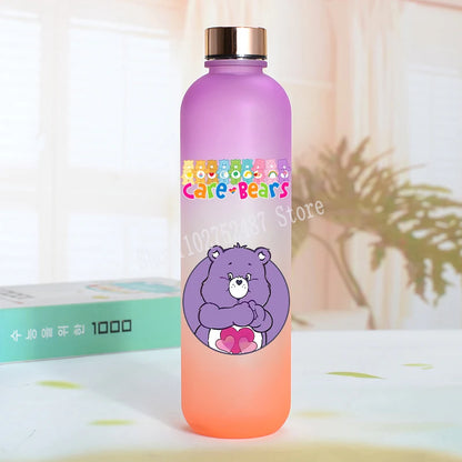 Cute Care Bears Water Bottle Outdoor Sports Kawaii Cup