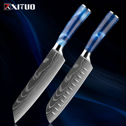 Stainless Steel Chef Knife Kitchen Knife Set