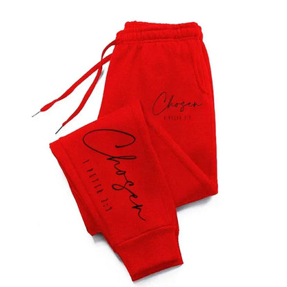 Letter Printed Sweatpant Casual Long Pocket Pants