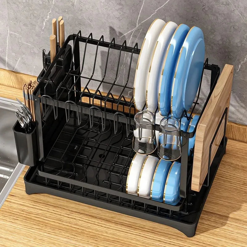 Dish Storage Rack Shelf Household Dish