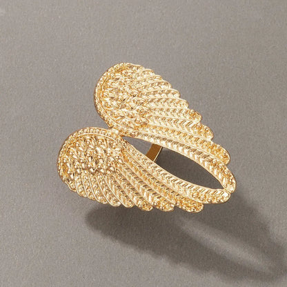 Alloy Angel Wings Ring Opening Adjustable Animal Love Ring