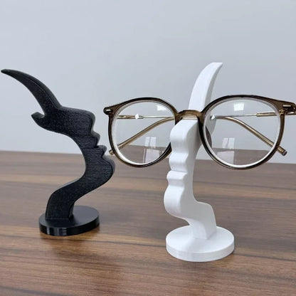 Minimalist Human Profile Eyeglass Holder 3D Printed