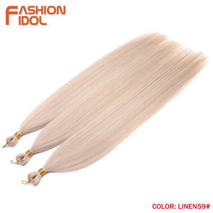 Ombre Silver Grey Crochet Hair Extensions