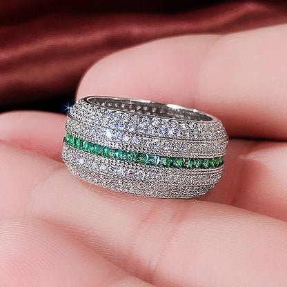 Huitan Luxury Cubic Zirconia Promise Rings